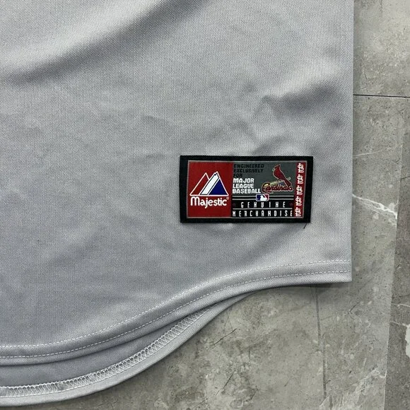 Vintage St. Louis Cardinals Jersey Mens XL Blank y2k Gray MLB Baseball Majestic - Picture 3 of 10